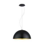 Lampadario a sospensione "Gaetano 1" d530mm nero oro 1xE27 IP20 - Eglo 94936