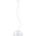 Lampadario a sospensione "Gaetano 1" bianco e argento d380mm 1xE27 IP20 - Eglo 94939
