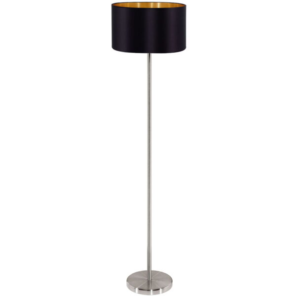 Piantana Maserlo nero e oro h1510mm 1xE27 IP20 - Eglo 95169 - immagine 1