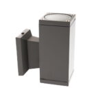 Applique quadrato grigio 1xGU10 IP55 - Universo