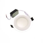 Pannello LED rotondo con bordo in vetro 6W 600Lm 120° - Universo
