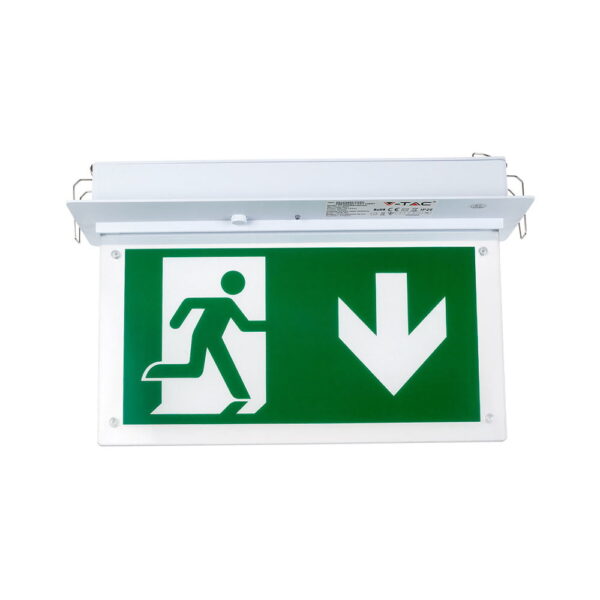 8201 Lampada Emergenza 2W 16 SMD Leds montaggio a incasso fisso luce fredda 6000K IP20 - V-Tac 8201 - immagine 1