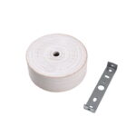 Rosone in legno bianco tondo 1 foro 70121BIF Fai
