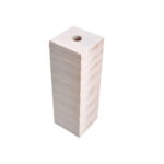 Bicchiere quadrato in legno h150mm colore bianco - 7015150BIF Fai