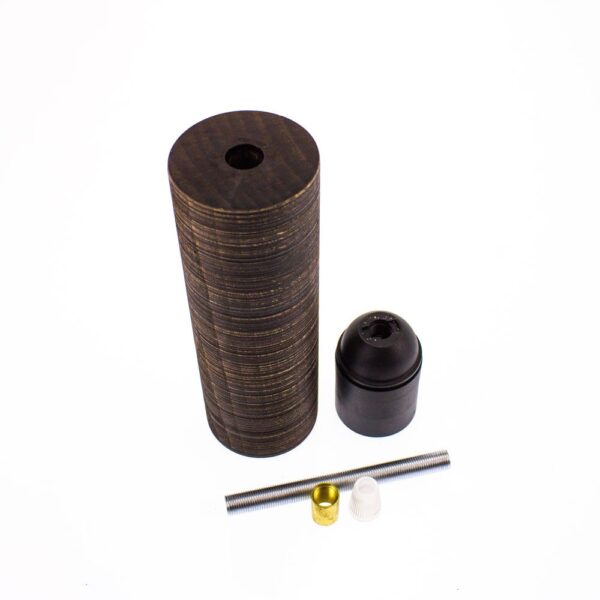F7010150WEF_sito Bicchiere tondo in legno h150mm colore wenghe - 7010150WEF Fai - immagine 1