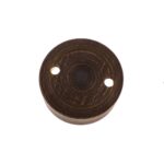Rosone in legno wenghe tondo 2 fori FAI