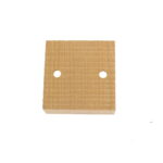 Rosone in legno naturale quadrato 2 fori - Fai