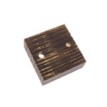 Rosone in legno wenghe quadrato 2 fori - 70122WEF Fai