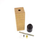 Bicchiere quadrato in legno h150mm colore naturale - 7015150NAF Fai
