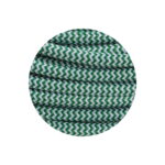 Cavo rivestimento in tessuto 2*0.75mm colore bianco e verde - 89002075BVE Fai