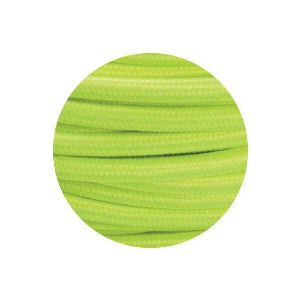 F89002075GIF Cavo rivestimento in tessuto 2*0.75mm colore giallo fluo - 89002075GIF Fai - immagine 1