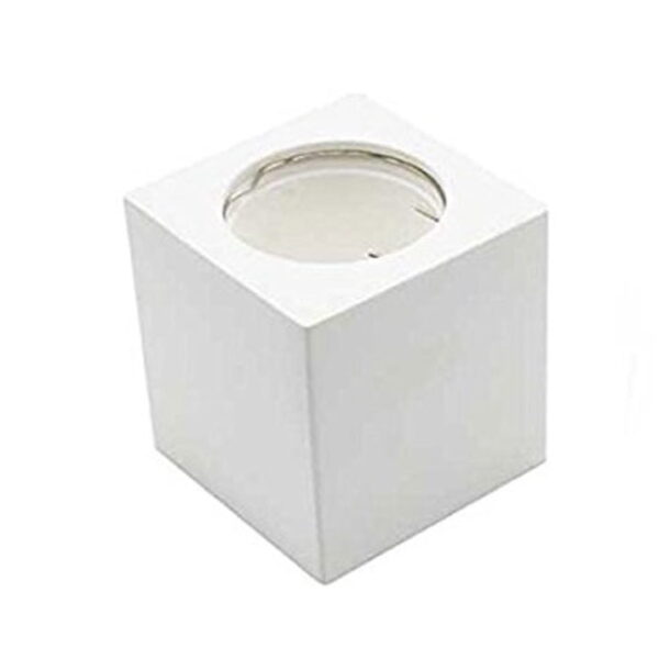 Portafaretto 1xGU10 in gesso superficiale quadrato corpo bianco - V-Tac 3664 - immagine 1