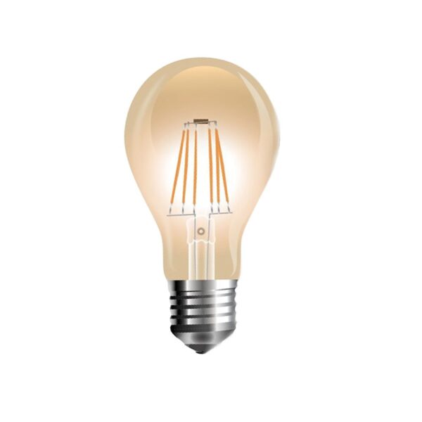Lampadina LED filamento ambrata E27 A67 10W 900lm 300° 2200K - V-tac 7157 - immagine 1