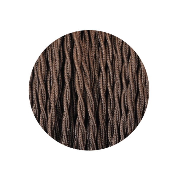 Cavo elettrico intrecciato marrone 2*0,75mm - V-Tac 3780 - immagine 1
