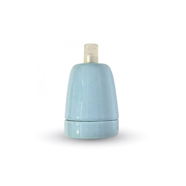 Portalampada blu in porcellana - V-tac 3798 - immagine 1