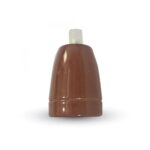 Portalampada marrone in porcellana E27 - V-tac 3802