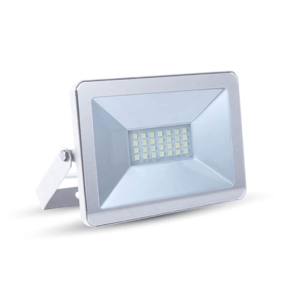 5898-5899-5900 Faretto LED SMD alluminio bianco IP65 10W 850lm 110° - V-Tac 5898, 5899, 5900 - immagine 1