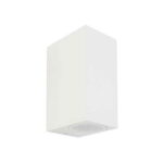 Applique portafaretto bianco quadrato per esterno 2xGU10 IP44  - V-Tac 7541