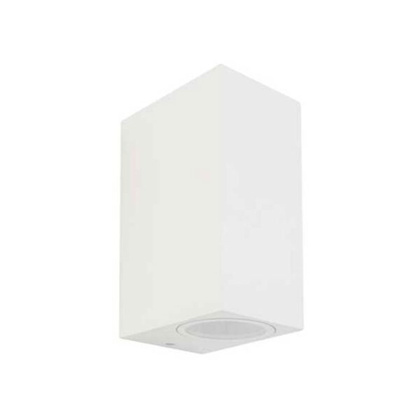 7541 Applique portafaretto bianco quadrato per esterno 2xGU10 IP44 - V-Tac 7541 - immagine 1