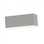 Applique per esterni 2 vie 12W 600lm 92° IP65 corpo grigio - V-tac 8242, 8243, 8244