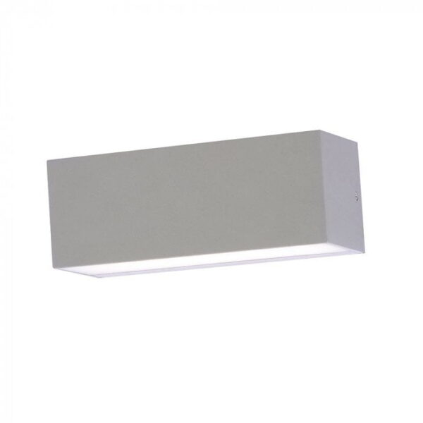 Applique per esterni 2 vie 12W 600lm 92° IP65 corpo grigio - V-tac 8242, 8243, 8244 - immagine 1