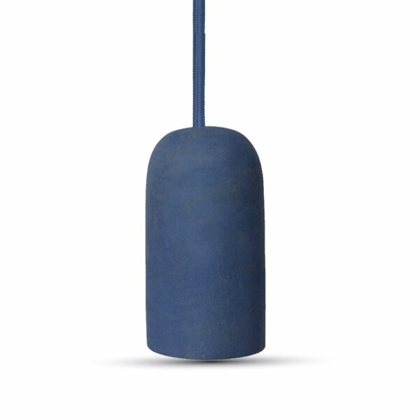 Pendente in cemento blu 1xE27 diametro 50mm - V-tac 3744 - immagine 1