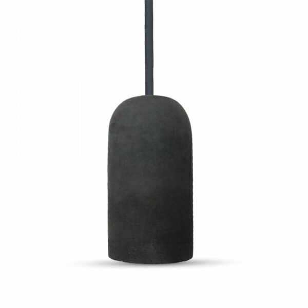 V-tac 3747 Pendente portalampade in cemento nero 1xE27 - V-tac 3747 - immagine 1