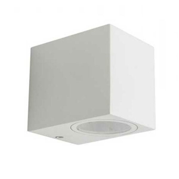 Applique portafaretto quadrato bianco 1xGU10 IP44 - V-tac 7539 - immagine 1