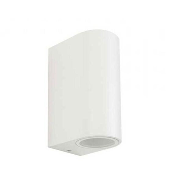 V7542 Applique portafaretto corpo bianco per esterno 2xGU10 rotondo 2 vie IP44 - V-Tac 7542 - immagine 1
