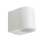 Applique portafaretto bianco per esterno 1xGU10 rotondo 1 via IP44 - V-Tac 7540