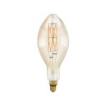 Lampada led filamento ambrata extra large E27 E140 8W 806lm 2100K Eglo 11685