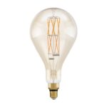 Lampada led filamento ambrata extra large E27 PS160 8W 806lm 2100K Eglo 11686