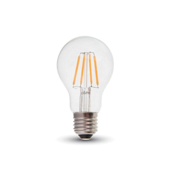 Lampadina LED a filamento E27 4W 400lm 300° luce calda 2700K V-Tac 42591 - immagine 1