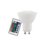 Lampadina LED GU10 5W RGB 250lm luce calda 3000K Eglo 10686