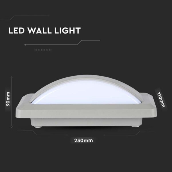 Applique per esterni 12W 1160lm 130° IP65 4200K luce naturale - V-Tac - immagine 3