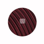 Cavo elettrico tessuto bordeaux 2*0,75mm Merlotti