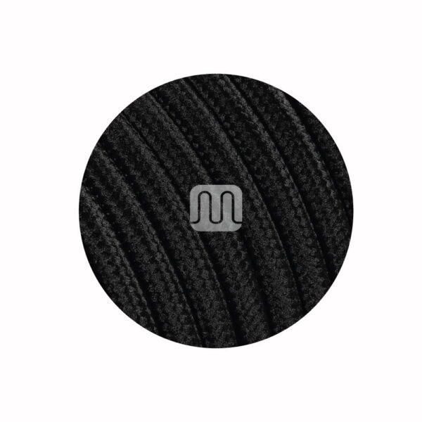 Cavo elettrico tessuto nero 2*0,75mm Merlotti - immagine 1