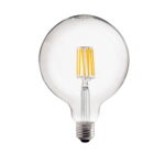 Lampadina LED filamento globo E27 8W 920lm 360° 3000K QTech