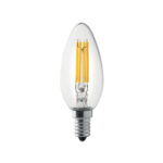 Lampadina LED filamento candela E14 4W 430lm 360° 3000K QTech
