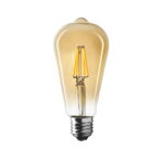 Lampadina LED ST64 Decor E27 6W 550lm 360° 2000K dimmerabile - QTech