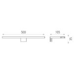 Lampada da specchio Aliena 8W 600lm IP44 luce naturale 4000K ACB - immagine 2