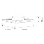 Pannello led 18W 1500lm 120° IP65 luce naturale 4000K Beneito 3588 - immagine 2