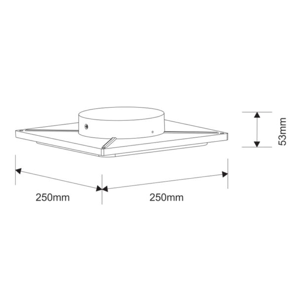 Pannello led 18W 1500lm 120° IP65 luce naturale 4000K Beneito 3588 - immagine 2