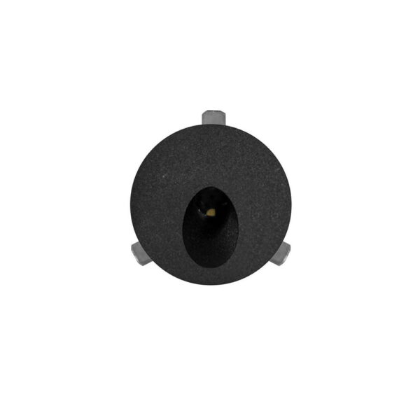 Segnapasso tondo Polo nero LED 2W 90lm 65° IP54 - Beneito - immagine 1