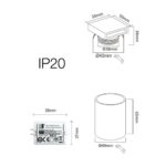 Segnapasso bianco LED 4W 60lm 120° IP20 LUCE calda 3000K BENEITO 4110 - immagine 2