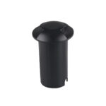 Segnapasso LED tondo da incasso nero 1W 10lm 90° LUCE CALDA 3000K - V-Tac 1466
