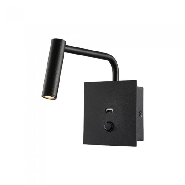 1687 Lampada da muro con ingresso USB 3W 180lm 30° luce calda 3000K V-Tac 1487 - immagine 1