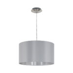 Lampadario a sospensione Maserlo rotonda  GRIGIO d38cm 1xE27- Eglo 31601