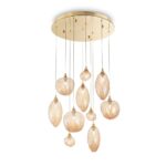 Lampadario a sospensione BACO SP10 G9 ottone max 10x15W Ideal lux