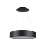 Lampadario a sospensione nero 30W 2250lm 120° luce calda 3000K V-tac 3996